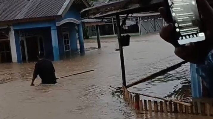 Banjir Kembali Rendam Wilayah Lebong, Ratusan Rumah Warga Terdampak